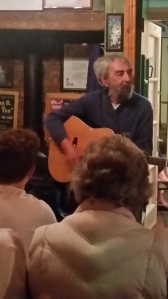Mickey MacConnell performing during Pub Theatre night at John B's.